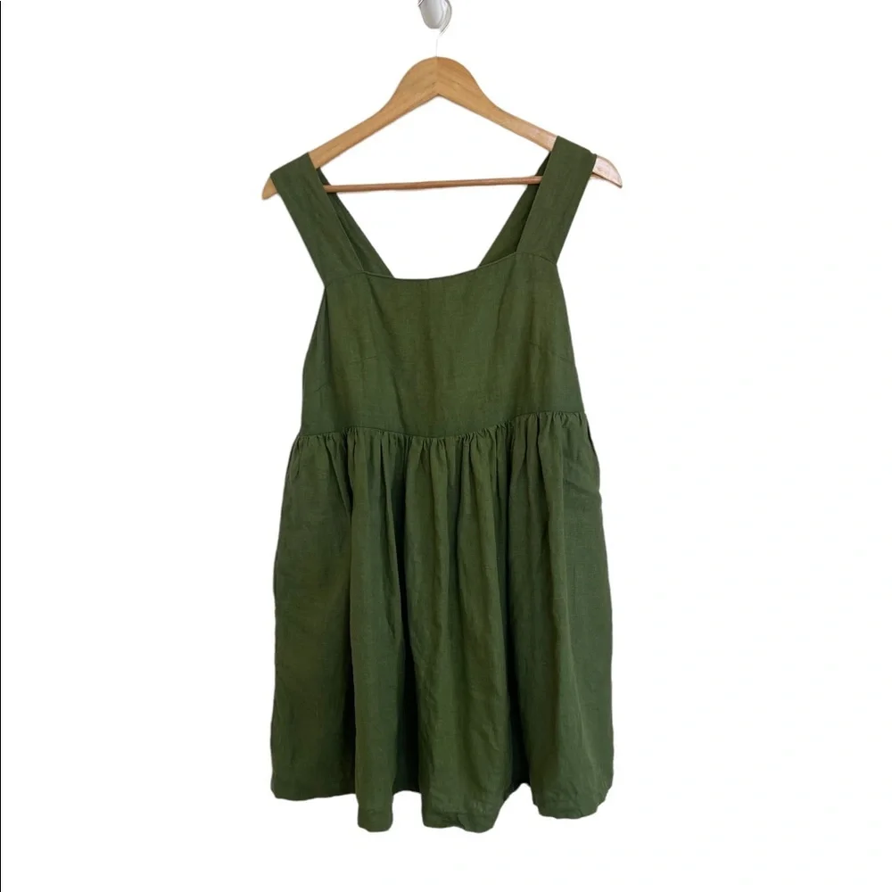 Yuki Buttons Handmade Linen Dress